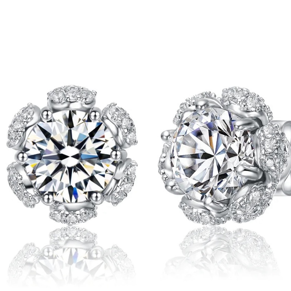 Elegant Silver Stud Earrings